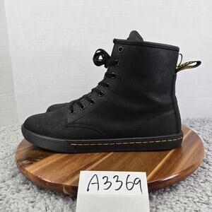 Dr. Martens Sheridan Matte Black Combat Casual Lifestyle Daily Boot Womens 10